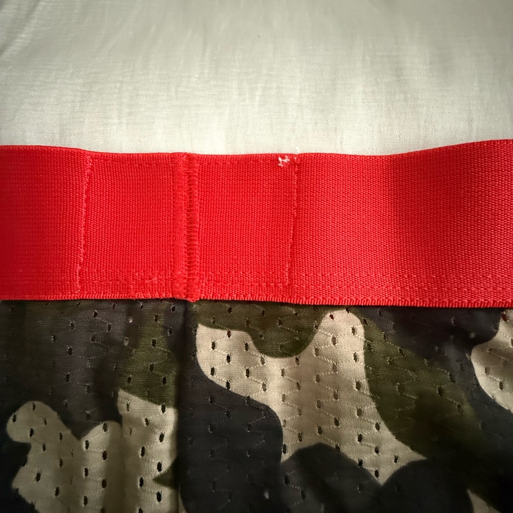 JM Jockmail Men’s Camo Mesh Boxer Briefs with Red Trim - Picture 4 of 6